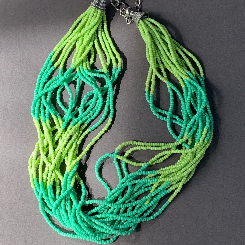 Laila Rowe Seed Bead Multi-Strand Necklace 15$